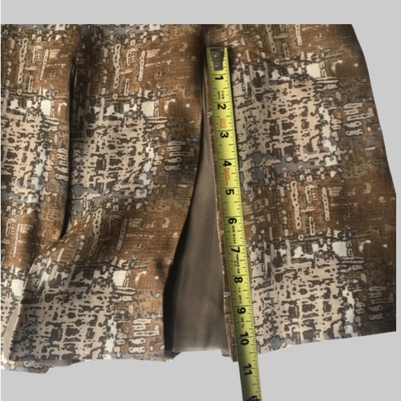 Tory Burch Wool Silk Pleaded Printed Skirt Size 2 - Picture 9 of 12